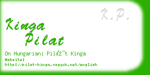 kinga pilat business card